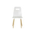 Фото #3 товара Обеденный стул DKD Home Decor 43 x 50 x 88 cm Деревянный Белый Резиновый Светло-коричневый