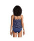 ფოტო #5 პროდუქტის Women's D-Cup Blouson Tummy Hiding Tankini Swimsuit Top Adjustable Straps