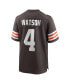 ფოტო #2 პროდუქტის Men's Deshaun Watson Brown Cleveland Browns Game Jersey