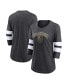 ფოტო #1 პროდუქტის Men's Heather Charcoal Vegas Golden Knights Special Edition 2.0 Barn Burner 3/4 Sleeve T-shirt