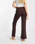 Фото #2 товара Urban Revivo straight leg trousers in brown