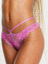 Фото #1 товара Wild Lovers Tina sheer lace strappy brazilian brief in pink