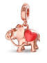 Pink gilded elephant Storie RZLE002 pendant