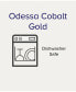 Фото #2 товара Сервировка стола Noritake Овальное блюдо Odessa Cobalt Gold, 16"