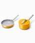 Фото #1 товара Non-Stick Ceramic Mini Fry Pan and Sauce Pan Duo