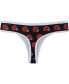 Women's Brown Cleveland Browns Gauge Allover Print Knit Thong