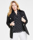 Plus Size Double-Breasted Trench Jacket