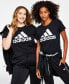 ფოტო #1 პროდუქტის Women's Essentials Logo Cotton T-Shirt, XS-4X