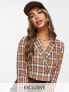 Фото #1 товара Vero Moda FRSH cropped jacket in beige check