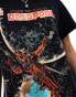 ASOS DESIGN Marvel unisex t-shirt with Deadpool graphic front print in black