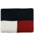 Men's Colorblock Embroidered Logo Scarf