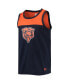 Men's Navy, Orange Chicago Bears Team Touchdown Fashion Tank Top