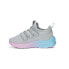 Фото #3 товара Puma One4all Fade Lace Up Toddler Girls Grey Sneakers Casual Shoes 37810905