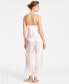 Фото #6 товара Women's Marabou 2-Pc. Satin Pajamas Set