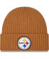 ფოტო #3 პროდუქტის Men's Brown Pittsburgh Steelers Core Classic Cuffed Knit Hat