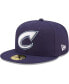 Фото #1 товара Men's Navy Columbus Clippers Authentic Collection 59FIFTY Fitted Hat