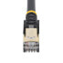 Фото #13 товара StarTech.com 1m CAT6a Ethernet Cable - 10 Gigabit Shielded Snagless RJ45 100W PoE Patch Cord - 10GbE STP Network Cable w/Strain Relief - Black Fluke Tested/Wiring is UL Certified/TIA - 1 m - Cat6a - U/FTP (STP) - RJ-45 - RJ-45