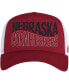 Фото #1 товара Men's Scarlet and White Nebraska Huskers Wave Foam Trucker Snapback Hat