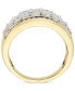 Фото #4 товара Diamond Multirow Wide Band (2 ct. t.w.) in 14k Gold