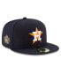 Фото #5 товара Men's Navy Houston Astros 2022 World Series Side Patch 59FIFTY Fitted Hat