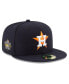 Men's Navy Houston Astros 2022 World Series Side Patch 59FIFTY Fitted Hat Синий, 8 - фото #5