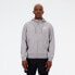 New Balance Men's NYC Marathon Essentials Stacked Logo French Terry Jacket Grey