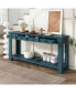 Console Table/Sofa Table With Storage Drawers And Bottom Shelf For Entryway Hallway