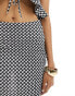 The Frolic textured mini skirt co-ord in black and white gingham