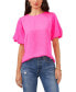 ფოტო #1 პროდუქტის Women's Crewneck Puff Sleeve Blouse