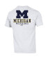Фото #4 товара Men's White Michigan Wolverines Stack 2-Hit T-shirt