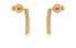 Charming stud earrings in yellow gold 14/192.121/3