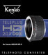 Фото #4 товара Kenko-Tokina TELEPLUS HD DGX 2.0X - Canon EF,Canon EF-S,Nikon-AF - Canon EF,Canon EF-M,Nikon-AF - Black - 3.58 cm - 157 g