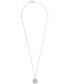 ფოტო #3 პროდუქტის Diamond Circle Pendant Necklace (1 ct. t.w.) in 14k White Gold, 16" + 4" extender, Created for Macy's