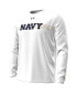 ფოტო #2 პროდუქტის Men's White Navy Midshipmen 2023 Aer Lingus College Football Classic Performance Long Sleeve T-shirt