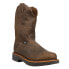 Justin Original Workboots Rugged Chocolate Gaucho Work Mens Brown Casual Boots