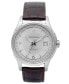Фото #1 товара Наручные часы Fossil Men's Chronograph Grant Brown Leather Strap Watch 44mm.