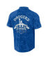 Фото #2 товара Men's Darius Rucker Collection by Royal Distressed Los Angeles Dodgers Denim Team Color Button-Up Shirt
