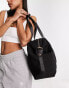 ASOS DESIGN scuba holdall weekend bag in black