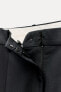 Zw collection trousers with turn-up hems