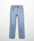 Фото #8 товара Women's Mid-Rise Straight Jeans