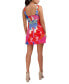 ფოტო #2 პროდუქტის Women's Plunge V-Neck A-Line Mini Dress