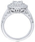 ფოტო #2 პროდუქტის Diamond Princess Halo Engagement Ring (2 ct. t.w.) in 14k Gold