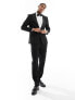 River Island skinny tuxedo jacket in black