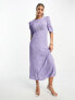 Фото #1 товара Nobody's Child Evie midi dress in purple heart print