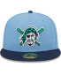 Фото #3 товара Men's Light Blue, Navy Pittsburgh Pirates Green Undervisor 59FIFTY Fitted Hat