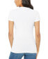 ფოტო #2 პროდუქტის Women's July 4th Heart Word Art Short Sleeve T-shirt