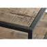 Фото #3 товара Вспомогательный стол DKD Home Decor Коричневый Чёрный Металл Древесина манго 60 x 60 x 46 cm