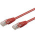 Wentronic CAT 6 Patch Cable - U/UTP - red - 3 m - Cat6 - U/UTP (UTP) - RJ-45 - RJ-45