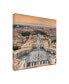 Philippe Hugonnard Dolce Vita Rome 3 View of Rome from Dome of St. Peters Basilica II Canvas Art - 15.5" x 21"
