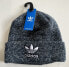 Фото #1 товара Adidas Originals Beanie Hat Cap Adult Trefoil New Unisex Gray blue